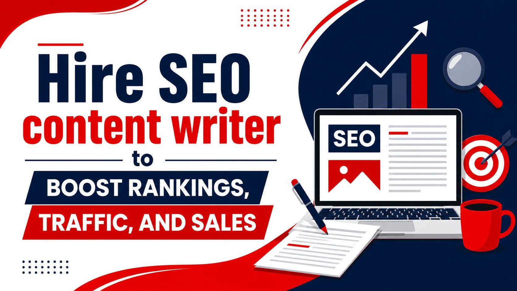 Hire SEO content writer to boost rankings, traffic, and sales